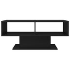vidaXL Coffee Table Black 40.7"x19.7"x17.5" Engineered Wood