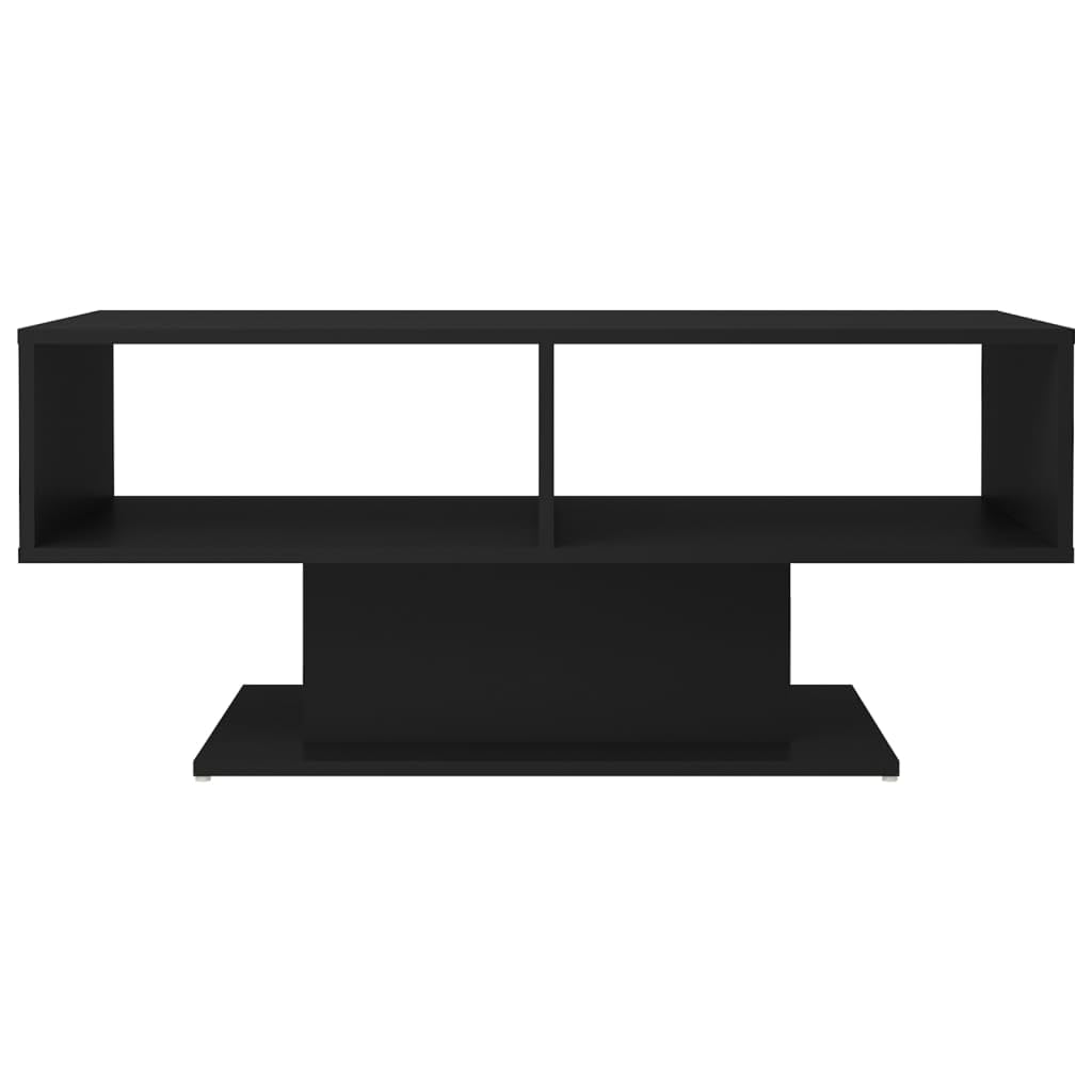 vidaXL Coffee Table Black 40.7"x19.7"x17.5" Engineered Wood