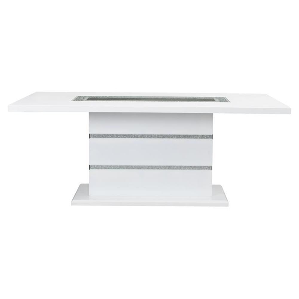 Acme Furniture Rectangular Dining Table, White