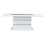 Acme Furniture Rectangular Dining Table, White