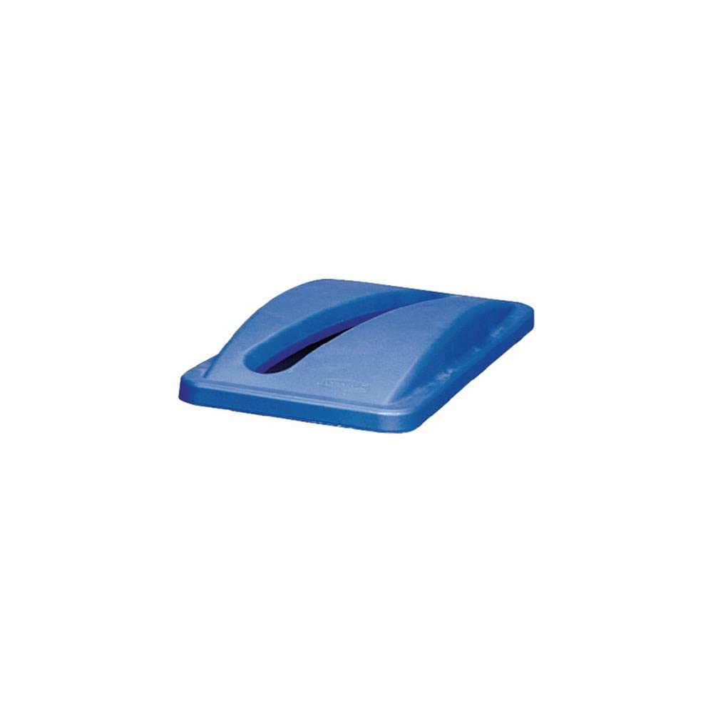 Slim Jim Paper Recycling Top, 20.38w X 11.38d X 2.75h, Dark Blue