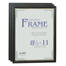 Wholesale CASE of 20 - NuDell Easy Slide-In Document Frame-Document Frame, Easy Slide -In Feature, 8-1/2"x11", Black