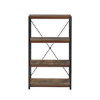 Acme Bob 4 Shelf Wooden Bookcase In Weathered Oak