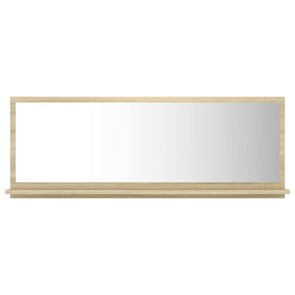 Bathroom Mirror White 35.4&quot;x4.1&quot;x14.6&quot; Engineered Wood