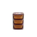 3 Shelf Small Size Plastic Drawer/Makeup Vanity Box/Storage Box/Storage Organiser/Basket For Office & Home(Size14 * 18 * 20 Cm)