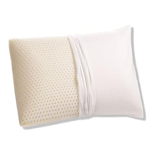 Organictextiles Talalay Latex Pillow With Organic Cotton Cover, King Size, Soft, Gots Certified, Helps Relieve Pressure, Sleepin