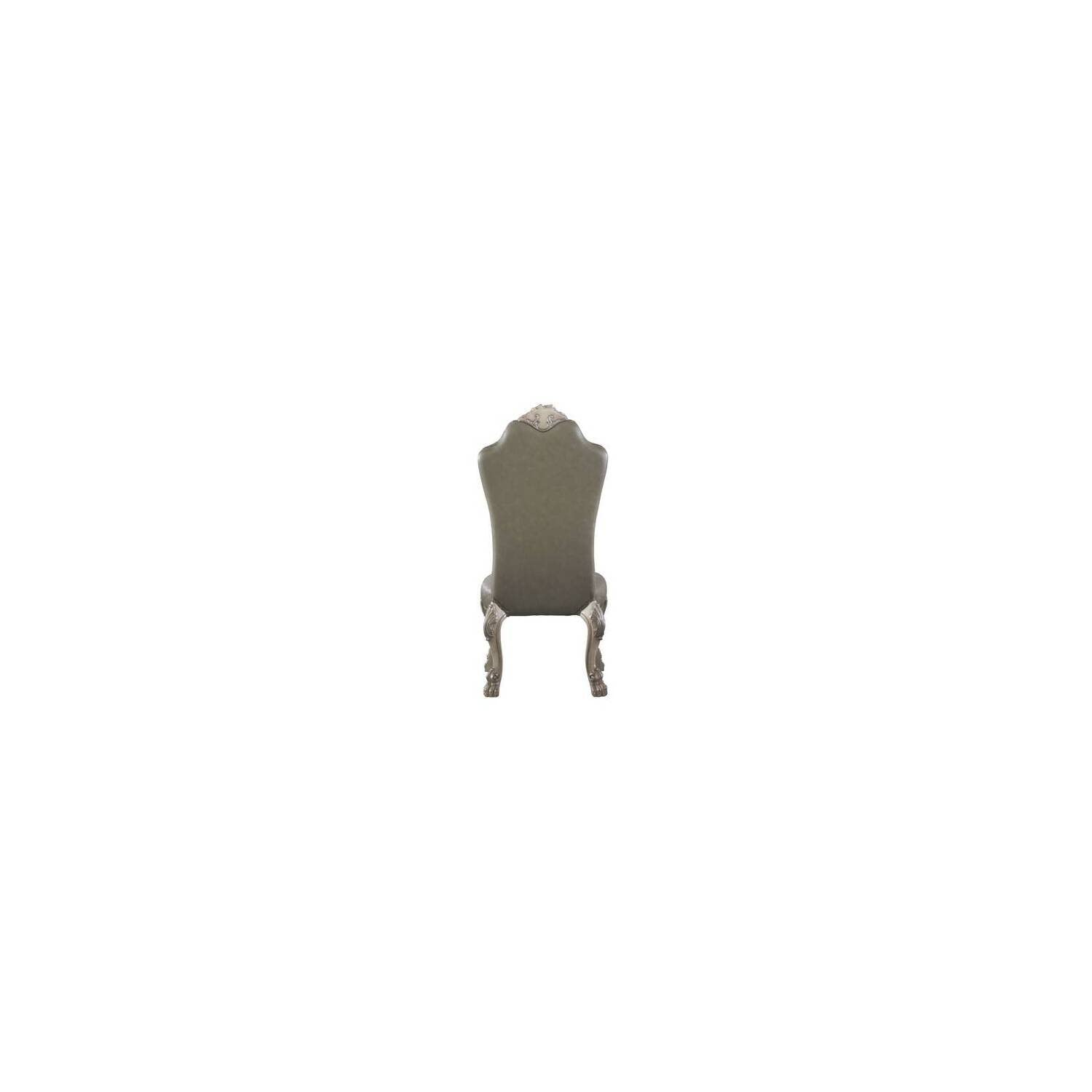 Acme Furniture Dresden Side Chair, 22 x 27 x 46, Vintage Bone White & PU