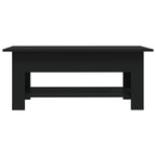 vidaXL Coffee Table Black 40.2"x21.7"x16.5" Engineered Wood