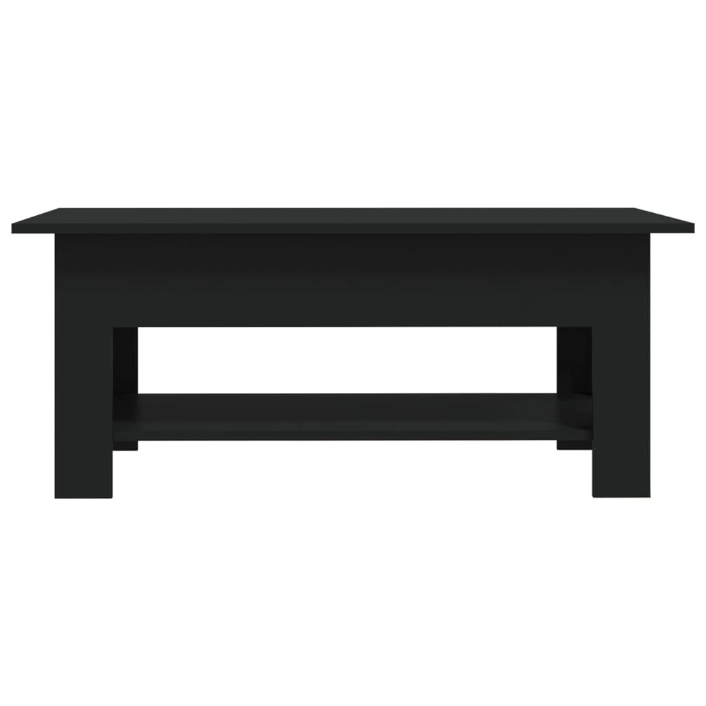 vidaXL Coffee Table Black 40.2"x21.7"x16.5" Engineered Wood