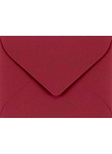 Luxpaper #17 Mini Envelopes | 2 11/16' X 3 11/16' | Garnet Red | 80Lb. Text | 50 Qty