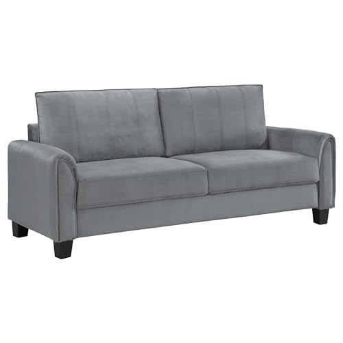 Coaster Home Furnishings Davis 3-Piece Upholstered Rolled Arm Sofa Grey