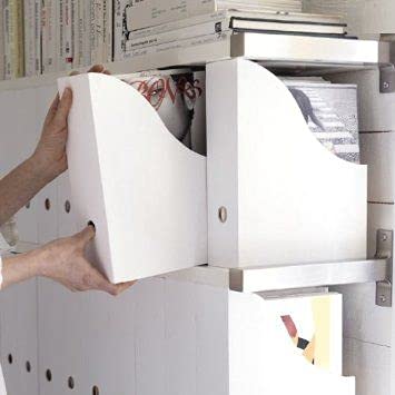 Qqoutlet Cardboard Magazine File Holder,Magazine Organizer,Document Organizer, Storage Box. (40)
