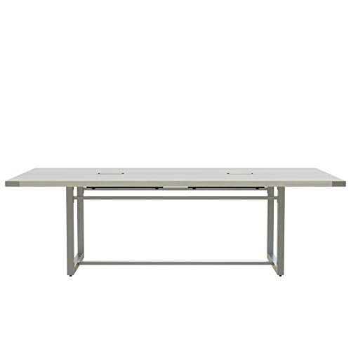 Safco Mirella Conference Table Sitting Height - 8' White Ash