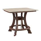 American Furniture Classics Counter Height Dining Table, Weatherwood & Tudor Brown