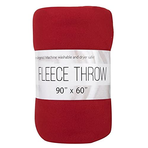 Twin Size Fleece Throw Blanket, Large Hypoallergenic Throw Blankets For Bed, Couch 60X90 Livingroom, Chair Throw Cover