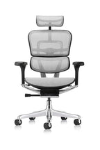 Ergohuman Eurotech Gen2 High Back, Mesh Executive Office Chair With Adjustable Lumbar Support – Ergonomic Tilt Control, Seat Slider, Armrests And Headrest Adjustment, Grey