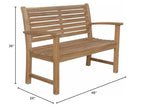 Anderson Teak Victoria 2-Seater Bench Without Cushion, 48"
