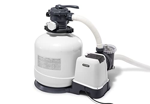 Intex Sx3000 Krystal Clear Sand Filter Pump For Above Ground Pools: 3000 Gph Pump Flow Rate - Improved Circulation And Filtratio