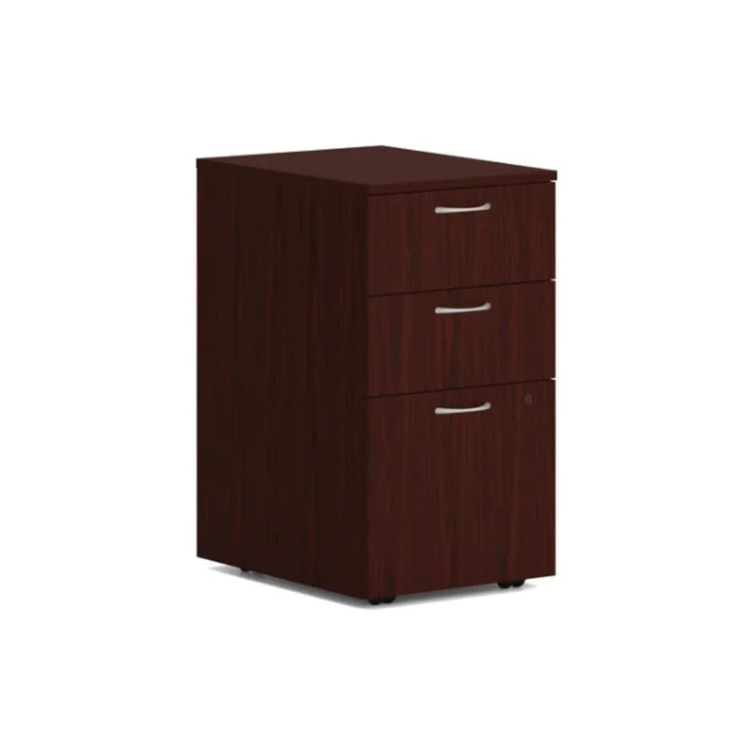 Hon Mod Laminate Mobile Pedestal Mahogany 15&Quot; W X 20&Quot; D X 28&Quot; H Two Drawers & Single File Drawer (Bbf)