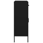 vidaXL Storage Cabinet Black 31.5"x13.8"x40" Steel