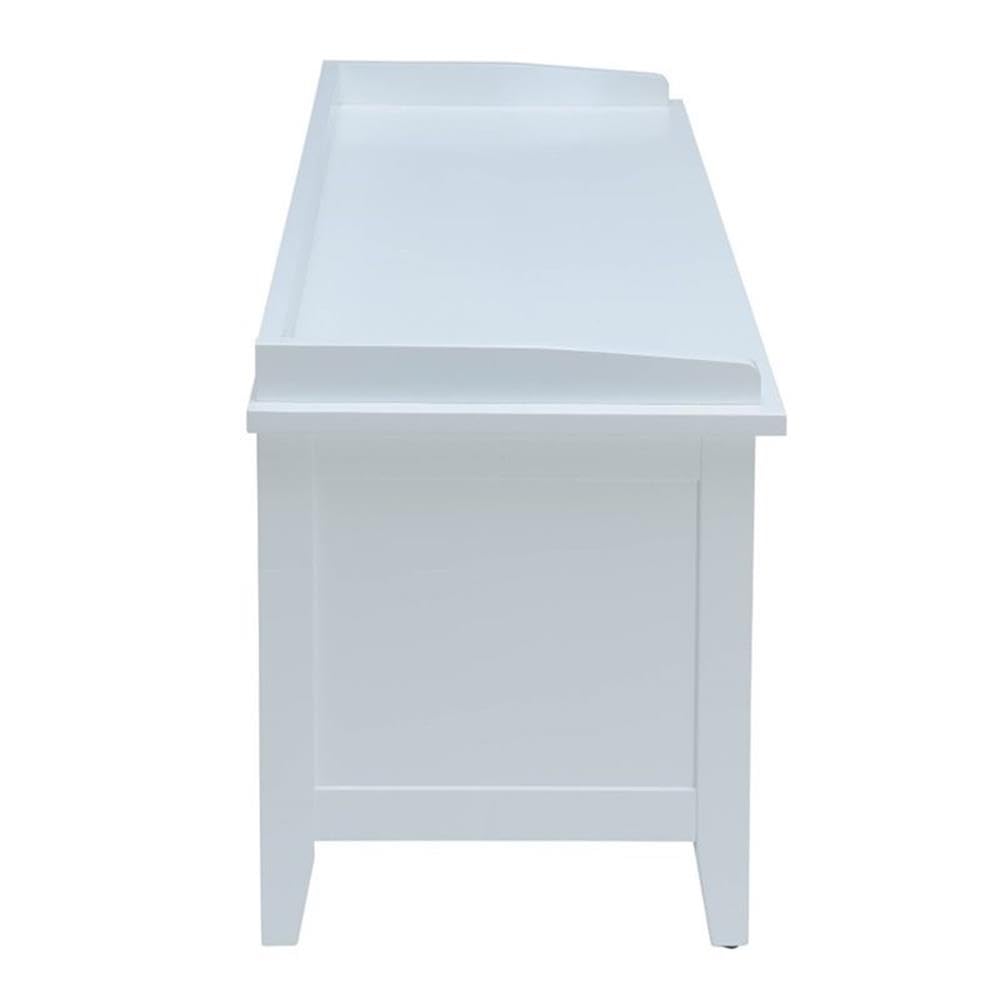 Acme Flavius 3-Drawer Wooden Storage Bench in White