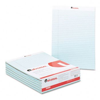 Universal Fashion Colored Perforated Ruled Writing Pads Pad,Lgl Ruld,8.5X11,Be (Pack Of4)