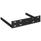 vidaXL Floating Corner Shelves 4 pcs High Gloss Gray 9.8"x9.8"x1.5" MDF