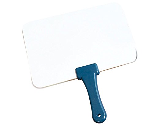 Trainers Warehouse Quick Response Board | Handheld White Board With Handle - Teaching Props - Super-Sturdy Dry-Erase, Two-Sided