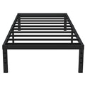 Upcanso 16 Inch Twin Bed Frames No Box Spring Need, Metal Platform Bed Frame Twin Size Heavy Duty Mattress Foundation with 14 In