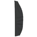 vidaXL Patio Umbrella Cover Black 110.2inchx11.8inch/31.9inch/17.7inch 420D Oxford
