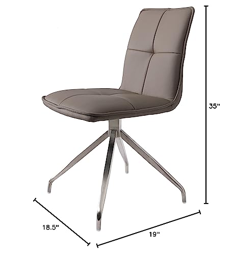 Neos Modern Furniture Dining Chairs, Taupe