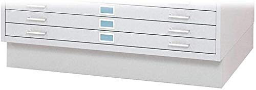 Safco Products 4970LG Facil Flat File Closed Base for 4969LG Small File, Sold Separately, Light Gray