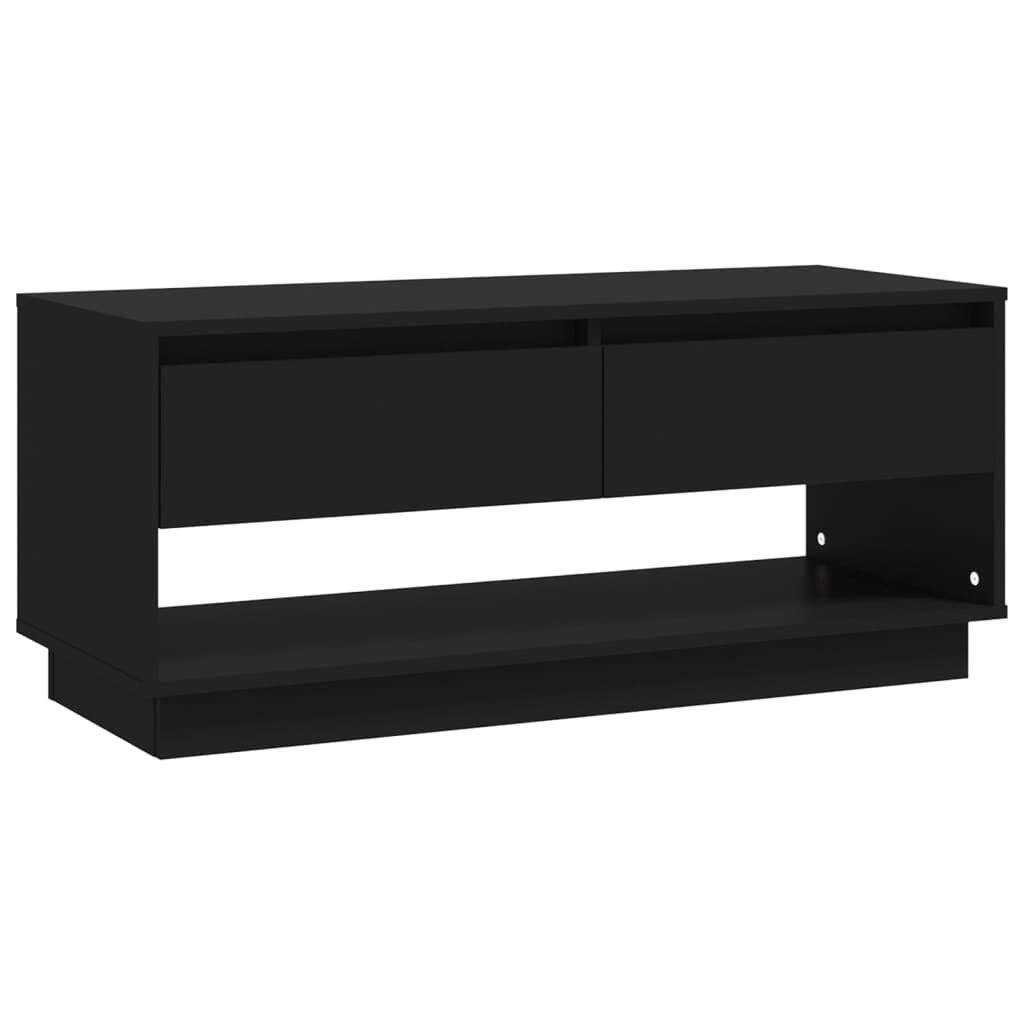 vidaXL TV Cabinet Black 102x41x44cm Chipboard