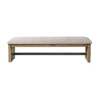 Intercon Landmark Backless Bench with 2 Legs, Weathered Oak