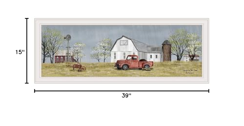 Spring On The Farm 3 White Framed Print Wall Art