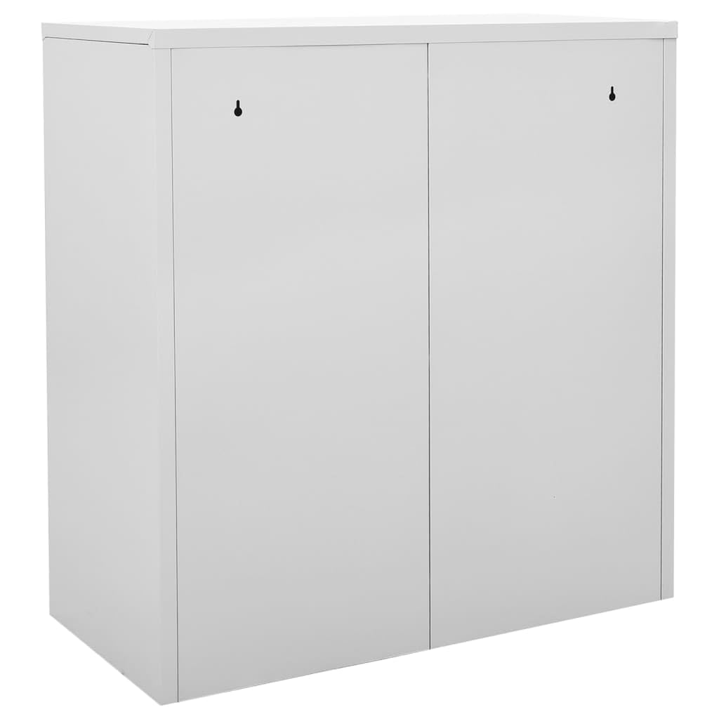 Vidaxl Steel Locker Cabinet With 9 Lockers - Light Gray And Green, 35.4&quot;X17.7&quot;X36.4&quot;, Secure Storage Organizer For Schools, Offices, And Home