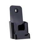 Source One Black Deluxe 4 Inch Wide Trifold Brochure Holder With Business Card Holder