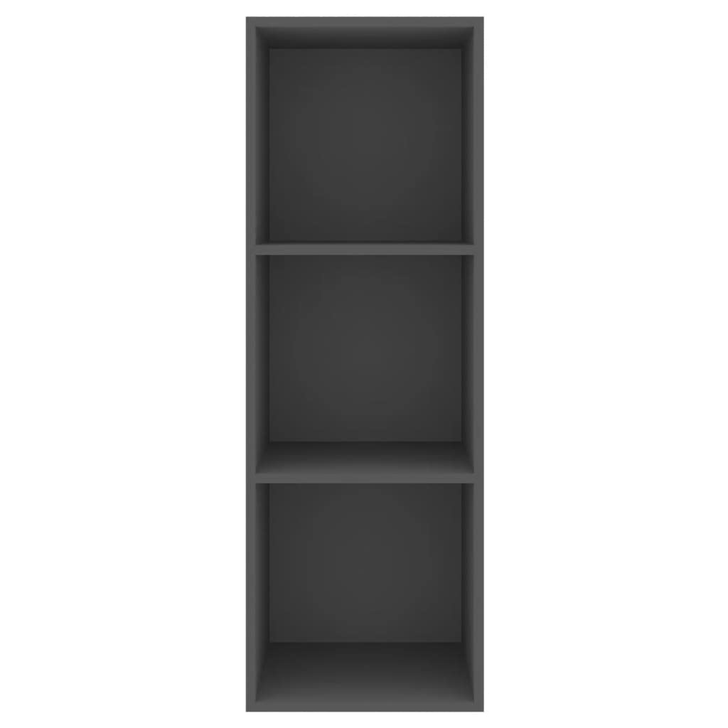 vidaXL Wall-mounted TV Cabinet Gray 14.6&quot;x14.6&quot;x42.1&quot; Chipboard