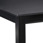 East West Furniture DUT-BLK-T Dudley Kitchen Table - a Rectangle Dining Table Top with Sturdy Legs, 36x60 Inch, Black