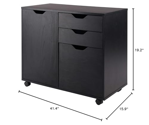 Ergode Wood Halifax 5-Drawer High Cabinet | Versatile Storage Solution | Easy-Open Drawers | (20431-VV)