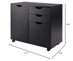Ergode Wood Halifax 5-Drawer High Cabinet | Versatile Storage Solution | Easy-Open Drawers | (20431-VV)