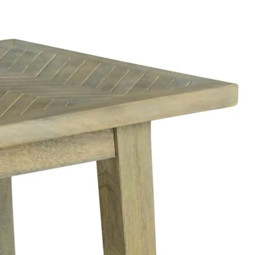 Steve Silver Milani Chairside End Table, Mid-Century Styling and a Natural Finish, 24 x 13 x 24.25, Brown