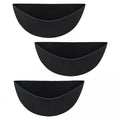 Calandis 2X3 Pieces Felt Trough Planter Liner Hanging Plant Liner For Living Room Black 12In
