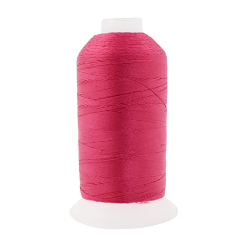 Mandala Crafts Hot Pink Heavy Duty Thread - 92 T90 300D3 1500 Yds Polyester Thread For Sewing Machine Outdoor Marine Jeans Leath