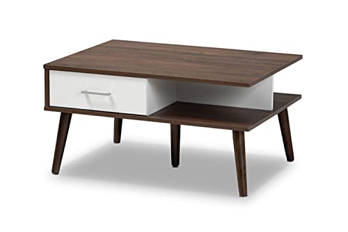 Baxton Studio Merlin 2-Drawer Coffee Table