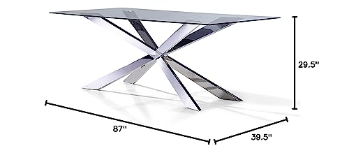 Neos Modern Furniture Dining Tables, Chrome