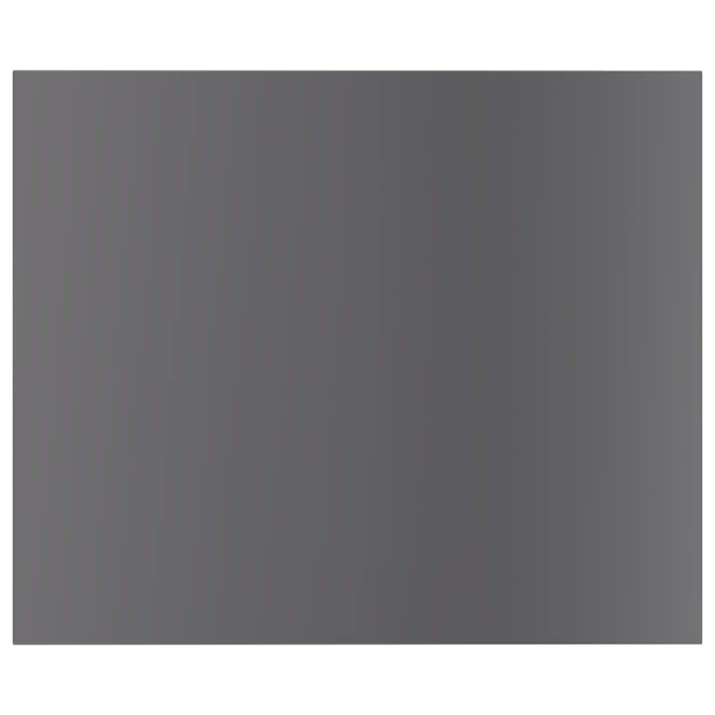 vidaXL Engineered Wood Bookshelf Boards - 8 Pack, High Gloss Gray, 23.6&quot;x19.7&quot;x0.6&quot; - Modern Design, Easy to Clean, Versatile Use