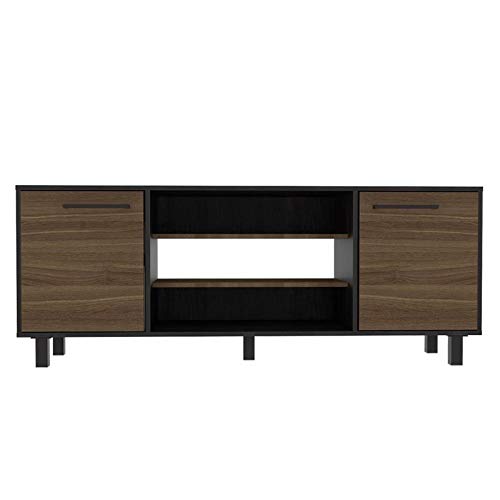 HomeRoots Sleek and Stylish Carbon Espresso Television Stand