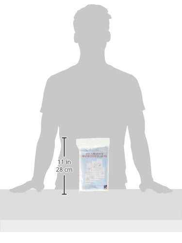 Jack Dempsey Needle Art Jack Dempsey 340-687 Stamped Decorative Hand Towels (Set Of 7), 15'' X 30'',Teapots Of The Week, White