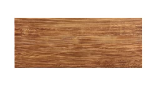 HomeRoots Natural & Gunmetal Metal, Wood Sleek Natural Finish Rectanglular Top Bar Table with Gunmetal Finish Sled Base